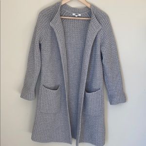 Madewell gray cardigan, medium